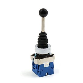 Joystick Switch, Spring Return Joy Stick Joystick Switch with Mounting Hole Diameter 22mm for Automation and Safety Field (2-position Momentary)