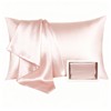 Satin Pillowcase with Zipper, Queen 20 x 26 Inch, Blush