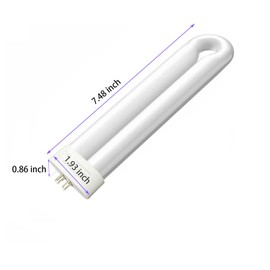 Bombilla de repuesto para Bug Zapper, bombilla de tubo doble en forma de U de 15 W con base de 4 pines, lámpara especial JY-05 Bug Zapper