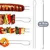 com-four® 10x Barbecue skewers with Handle - 30 cm BBQ