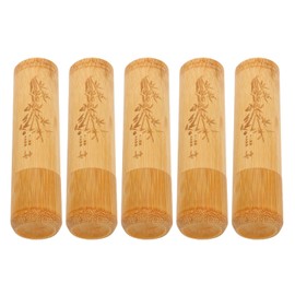 5pcs Small Bamboo Scattering Urn Tube for Human Ashes, Mini Bamboo Spreading Cremation Tube Urn for Adult Male Female Ashes