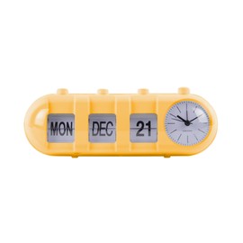 Karlsson Retro Tube Alarm Clock - Luminous Yellow - 9 x 26 x 9.3 cm - Rectangle - Thermoplastic - Alarm Clock for Bedroom