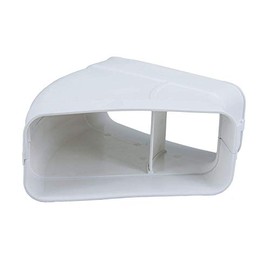 OptimAIRo Flat Duct System 150 Pipe Elbow White 222 x 89 mm Horizontal