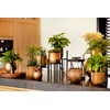 Capi Europe - Flower Pot Ball Groove Black & Gold