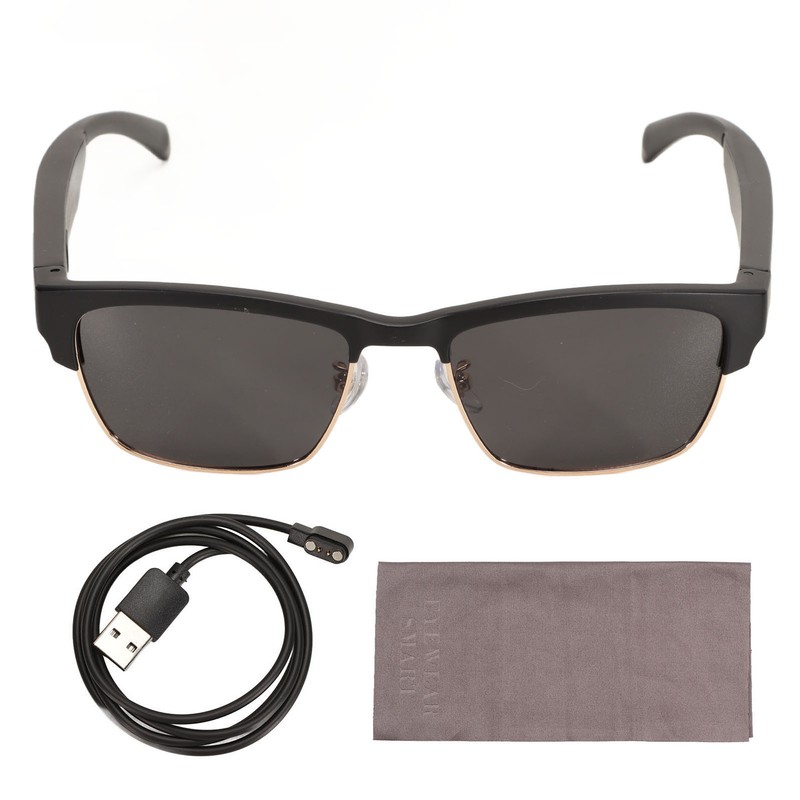 Bluetooth Glasses Bone Conduction Stereo IPX5 Water Resistant HD Calling
