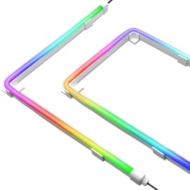 EZDIY-FAB Premium Addressable LED Strip Kit for PC 5V ARGB Motherboard Sync AU- Rainbow case Fan LED 2pcs with C-Y