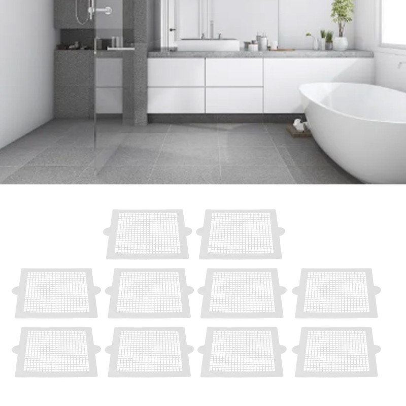 10pcs Disposable Hair Catchers Multipurpose Efficient Quadrate Waterproof Strong Adhesive