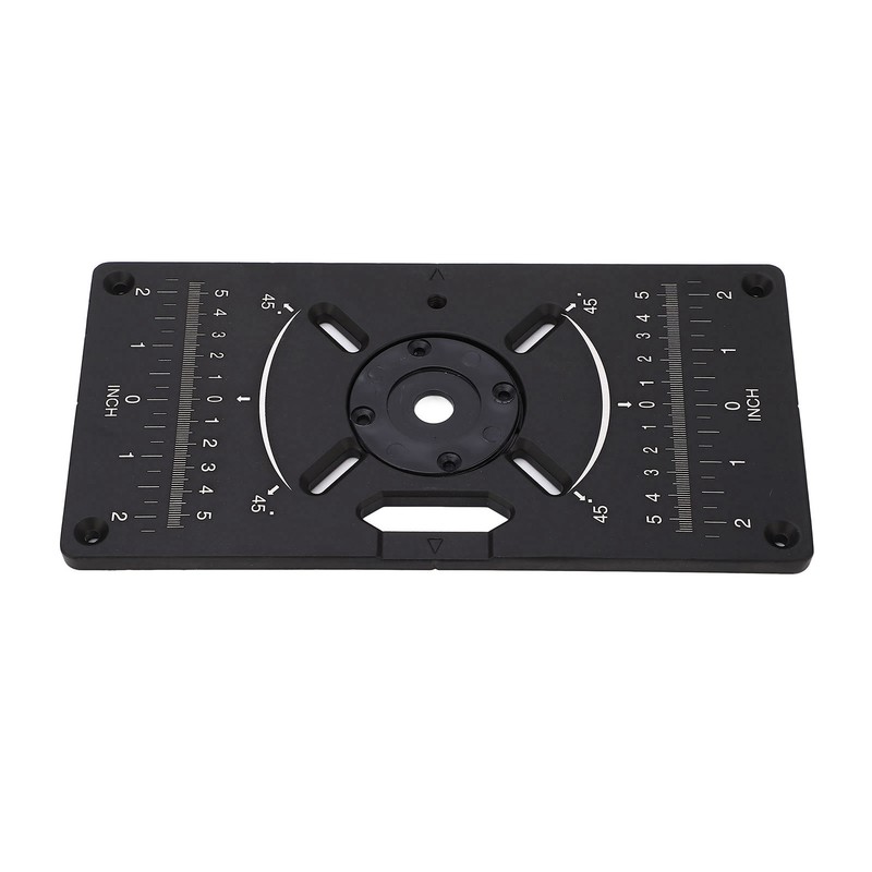 Router Plate Aluminum Alloy Router Table Insert Plate Trimming Machine