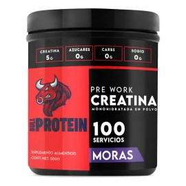 Creatina Monohidratada 500gr Bull Protein Varios Sabores