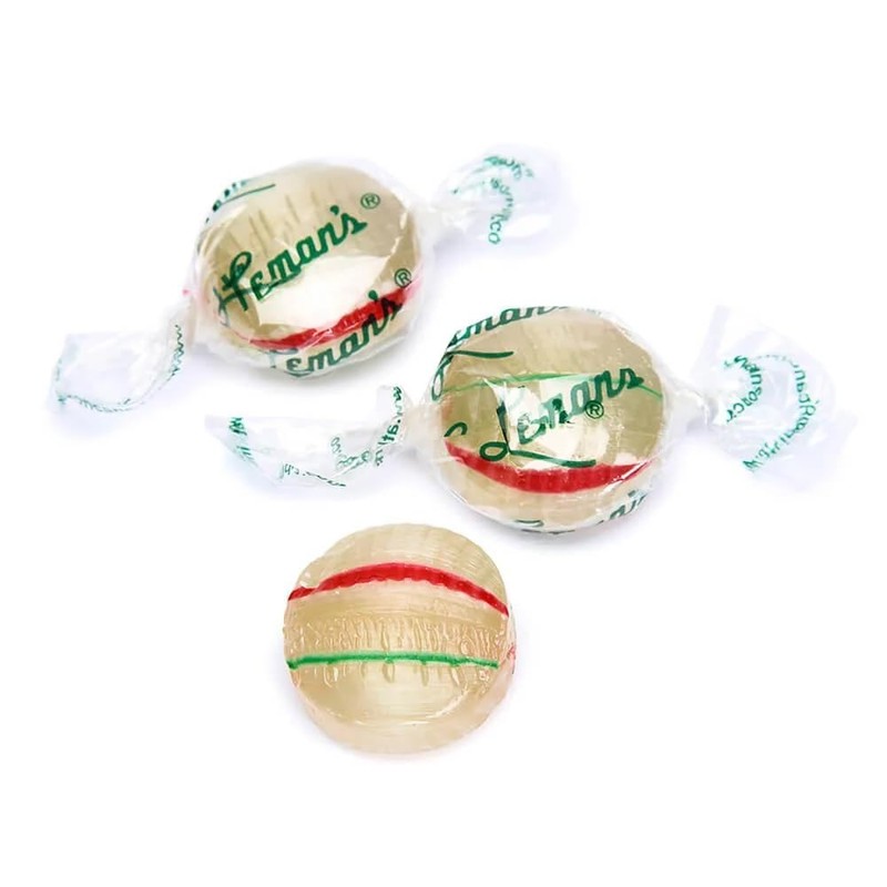 FirstChoiceCandy Peppermint Hrad Candy, Individually wrapped Leman's Mint Buttons (5