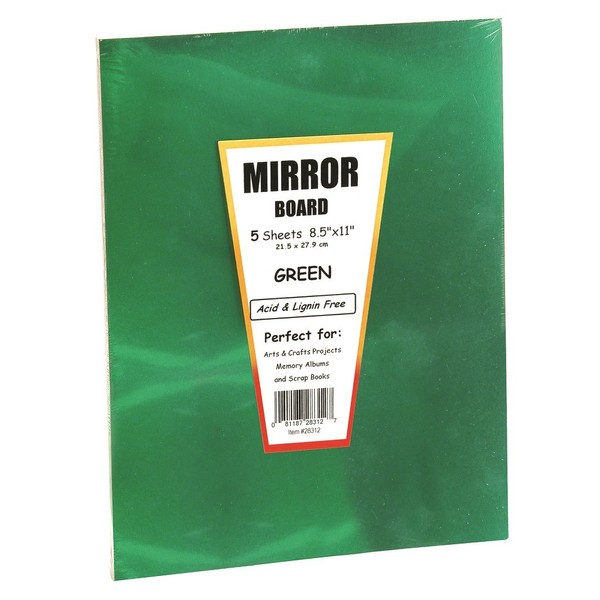 Hygloss Products Mirror Board Sheets - Reflective, Shiny Poster Board