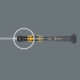 Wera 05030105001 1578 A Kraftform Micro Screwdriver for Slotted Screws, 0.50 mm x 3.0 mm x 80 mm