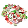 Wedding Touches 100 Mix Christmas Resin & Wood Xmas Buttons