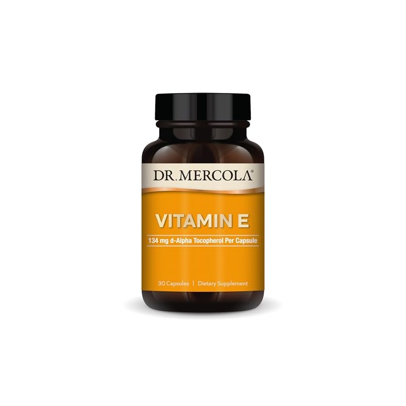 Dr. Mercola Vitamin E, 30 Capsules (30 Servings)
