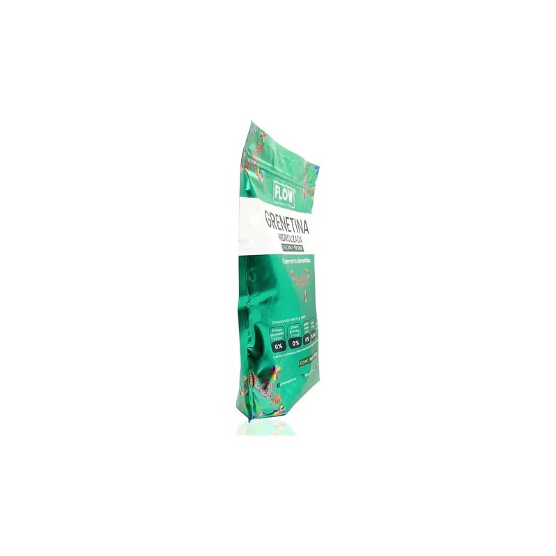 Grenetina Hidrolizada Glicina Prolina 500 Grs Sin Sabor Flow