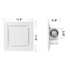 Nalle Ventilation Fan Ceiling Bathroom Exhaust Fan Extractor Fan (No