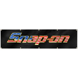 Daoops Snap-on Flag Banner 2x8ft Tools Products USA Banner