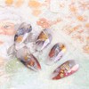 LANODO 8 Pieces Nail Stickers Beautiful 3D Snow Flower Nail