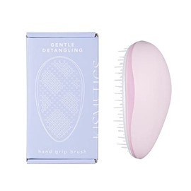 KISMETICS - Hand Grip Brush, For Gentle Detangling, Detachable Brush Pad for Easy Cleaning, Non-Slip Hand Grip Design, Detangler Hairbrush for Wet or Dry Hair. Multi-Purpose Hand Grip Detangler (Pink)