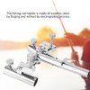 AntiRotary Stainless Steel Double Fishing Rod Holder Stepless FineTuning Fishing