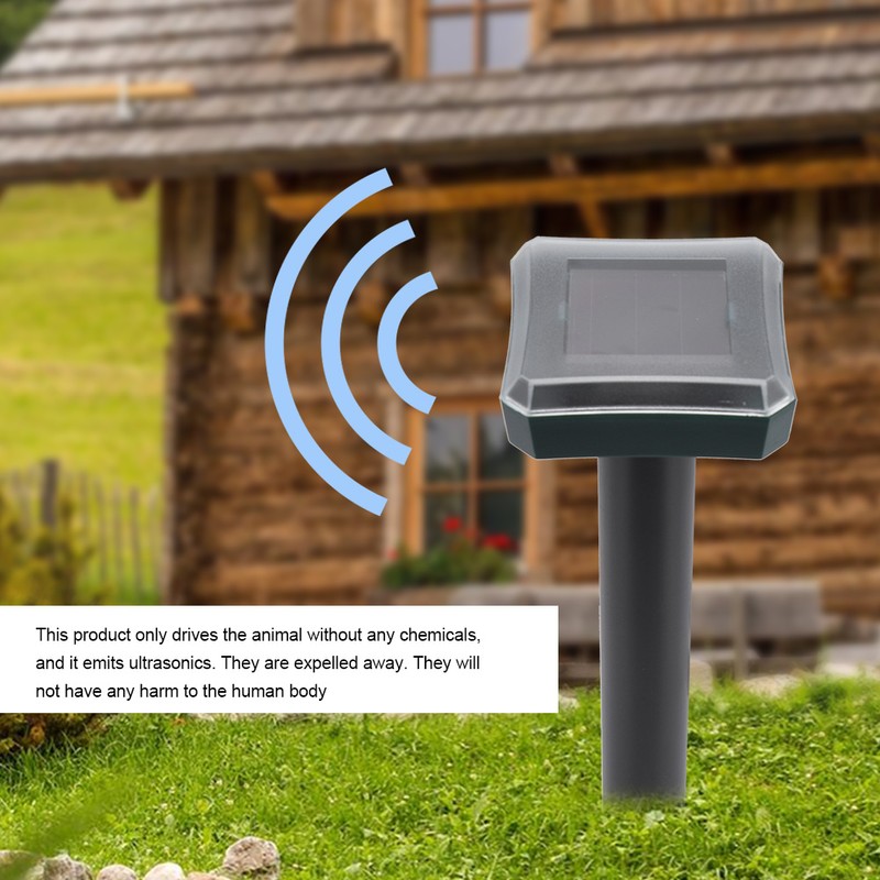 2PCS Ultrasonic Solar Snake Mouse Pest Rodent Repeller Anti Mosquito