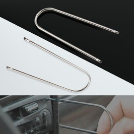Wedcool 4PCS Car Stereo Key, Radio Removal Keys, Car Radio Removal Tool, Car Radio Removal Pry Tool, Stainless Steel Car Radio Removal Pry Tool, U-Shaped Removal Pry Tool for Disassembly of Car Audio