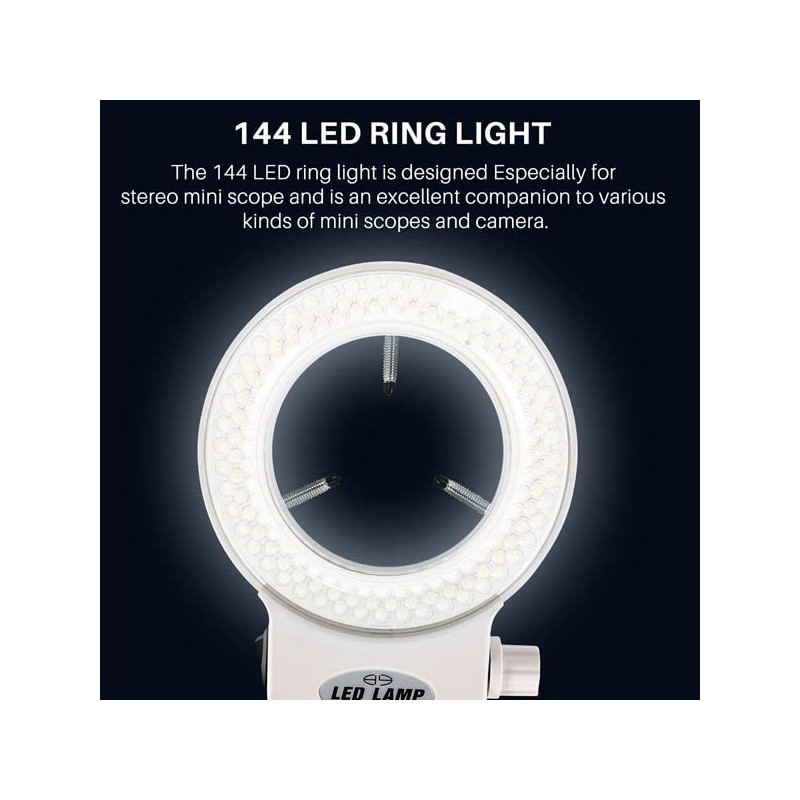 Tiamu LED Microscope Ring Light, Optical Stereo Microscope Ring Light