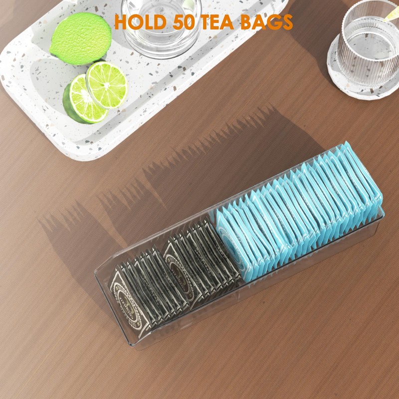 FUCDTEFC Tea Bag Organizer, Tea Bag Holder Box Storage Bin,