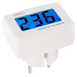 Voltage Meter Digital AC Voltage Meter EU Plug Voltmeter AC 80-300V Household Current Voltage Meter Panel DM55‑1