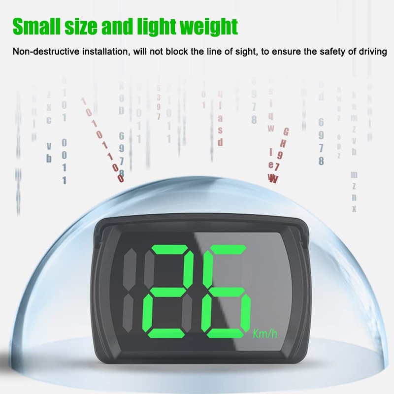Shkalacar Car HUD Headup Display KM/H MPH GPS Digital Speedometer