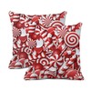 rouihot Set of 2 Throw Pillow Covers 18x18 Inch with