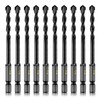 DKIBBITH 10 Piece 1/4'' Masonry Drill Bits Set, Concrete Drill