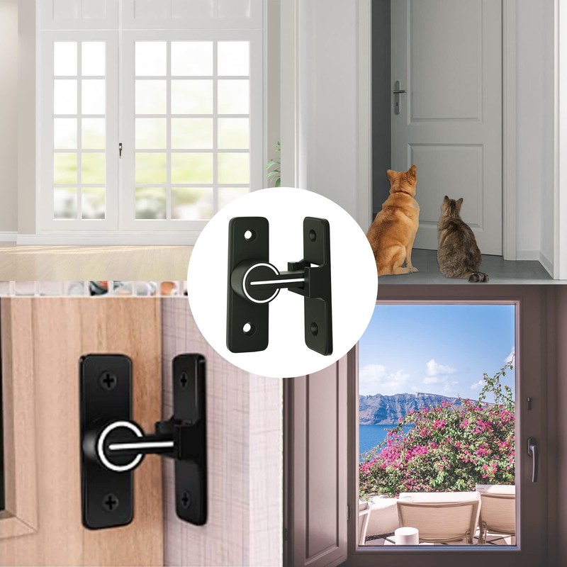 Indoor Gate Latches, 90 Degree Sliding Gate Latches Door Lock