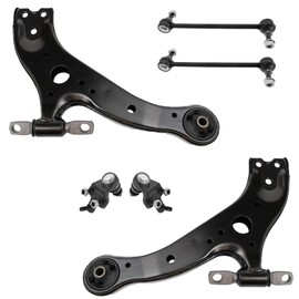 TRQ Front Suspension Kit Ball Joint Control Arm Sway Bar Stabilizer Link Compatible with 02-09 Lexus 01-08 Toyota