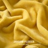 EHEYCIGA Fleece Blanket Mustard Throws for Sofas Fluffy Warm Soft