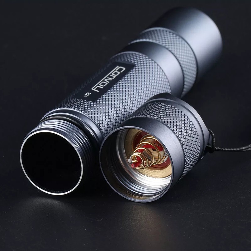 Convoy S2+ Flashlight, lithium battery LED Flashlight Handheld Torch Light