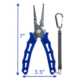 Reaction Tackle Fishing Pliers – Split Nose Stainless Fishing Pliers