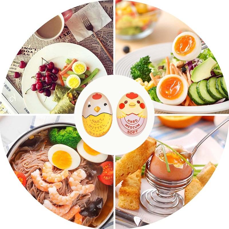 Pack of 2 Egg Timer for Cooking (Hard/Medium/Soft) for in