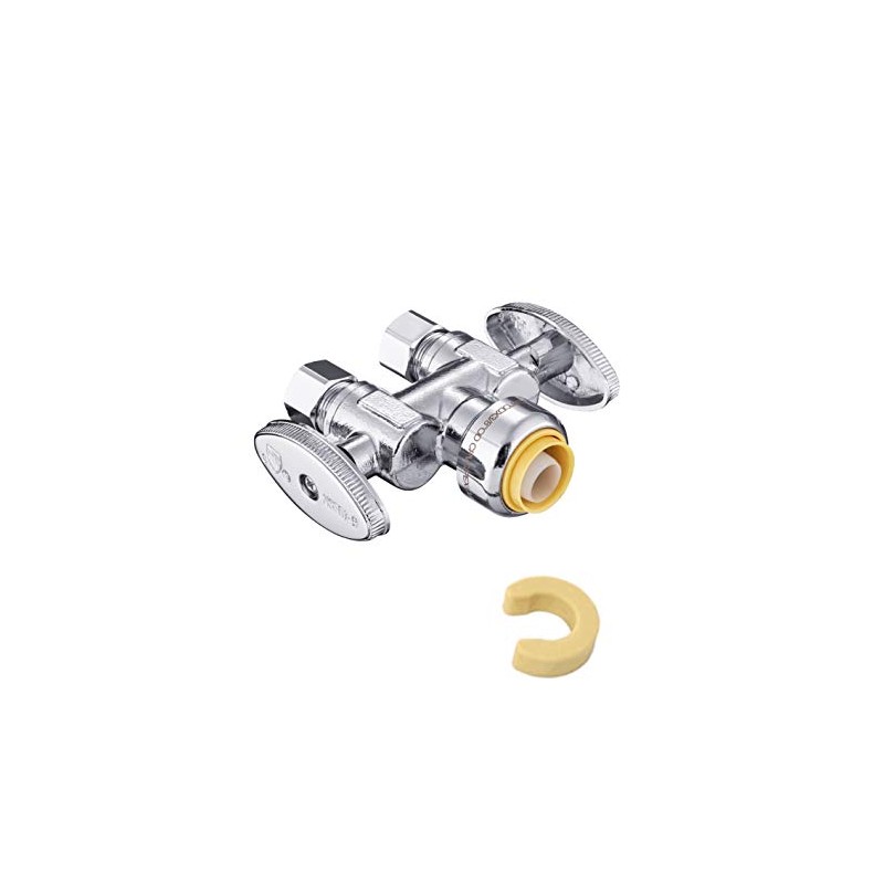 EFIELD Push Fit 1/2" x Dual 3/8" ; OD Compression