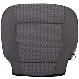 The Seat Shop Driver Bottom Replacement Cloth Seat Cover - Medium Earth Gray (Compatible with 2015-2017 Ford F150 XLT and 2017-2018 Ford XLT F250, F350, and F450)