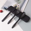 Travel Cutlery Set with Case Plastic Reusable Cutlery Set for