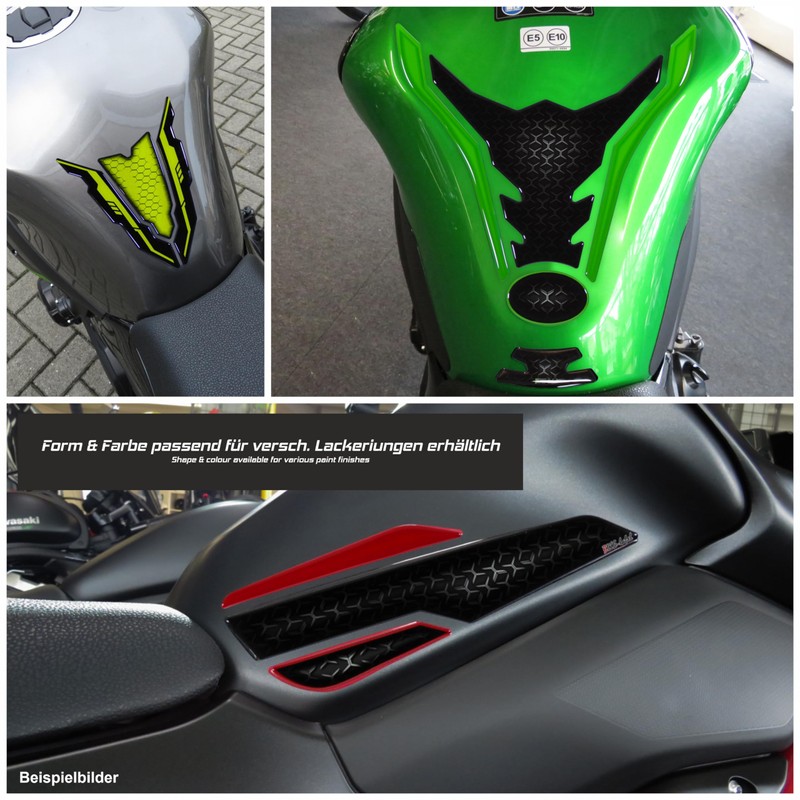 Tankpad Tank Protector Motorcycle Sticker Compatible with Kawasaki Z900 Green
