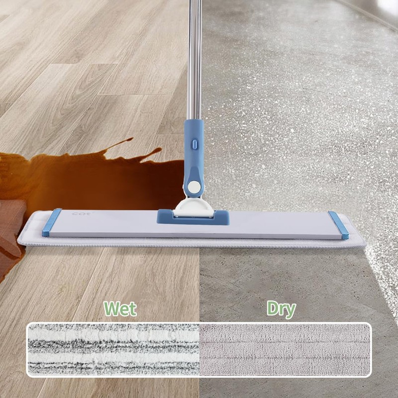 CQT Commercial Flat Microfiber Floor Mop Cleaning System 18" Inch