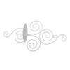 2 Sets Wall Candle Holder Foldable European Style Swirl Wrought