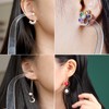5 Pieces Bend-Shape Transparent Acrylic Earring Try-on Stick Try-Free Earrings