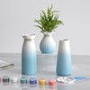 OERGKE Ceramic Vase of 3 Pcs, DIY Vase Set, Modern