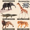 HERSITY Soft Zoo Animals 7" Large Safari Figurines Toys for