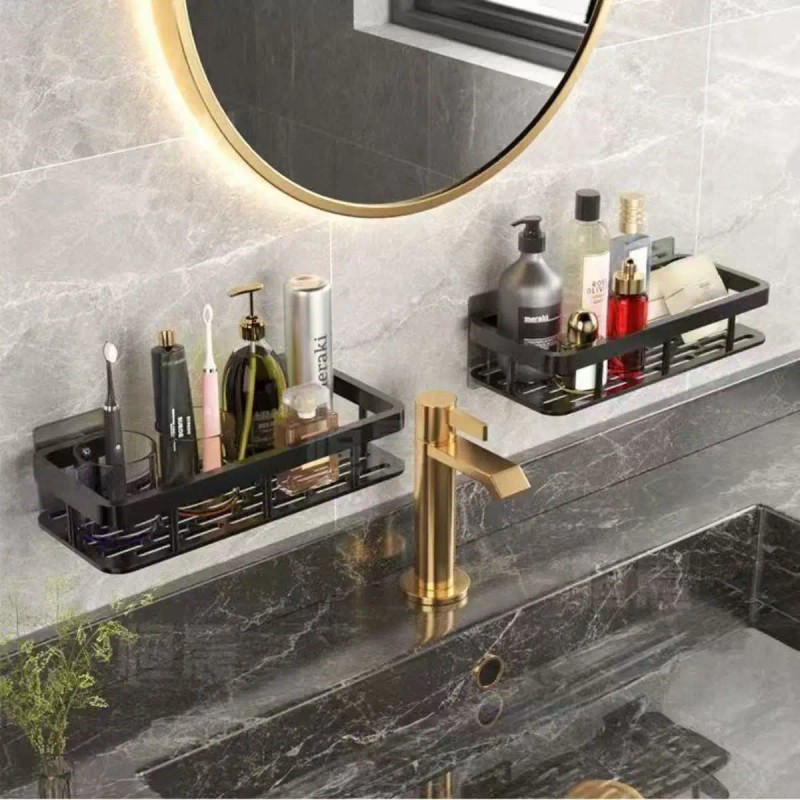 Bathroom Shelf – No Drill Design, Easy Storage for Shampoo