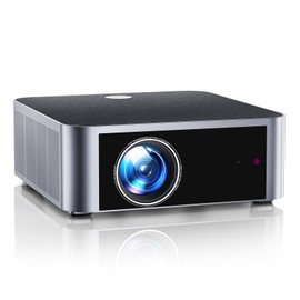 Projector with WiFi 6 and Bluetooth 5.2, HYTOBP Y3 800 ANSI Native 1080P Outdoor Movie Projector, Auto 6D Keystone & 50% Zoom, Home Theater 4k Projector for Phone/TV Stick/PC（Black, Large）