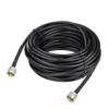 Superbat 50ft RG8X Coaxial Cable, Male to Male PL259 Connectors,